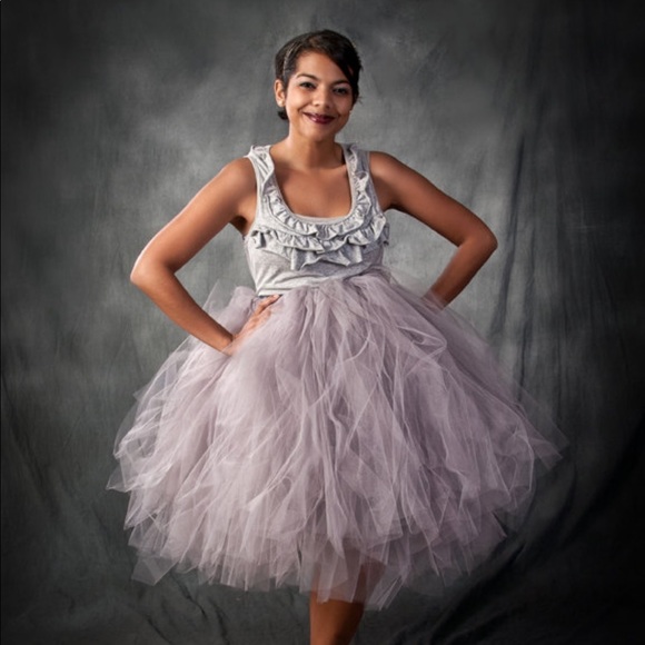 🌸 Gray Tutu Skirt - Picture 3 of 7
